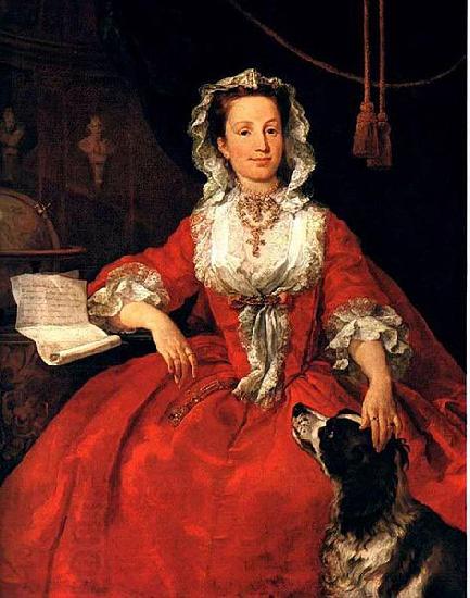 William Hogarth Portrait of Mary Edwards oil painting picture